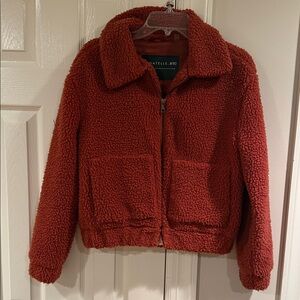 Bagatelle Burnt Orange Teddy Jacket great condition size XS